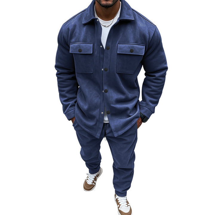 Men’s Cotton Corduroy Jacket &amp; Jogger Pants Set