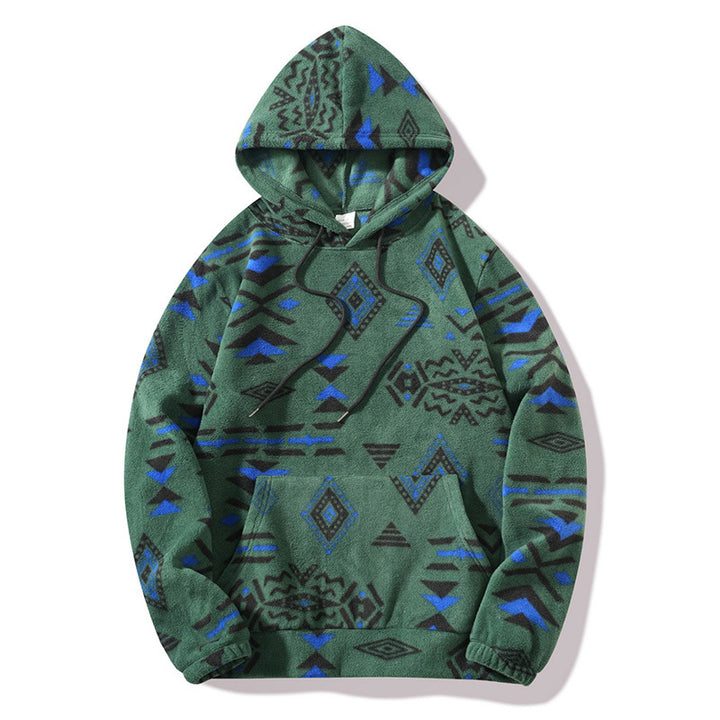 Men’s Southwestern Geometric Fleece Hoodie