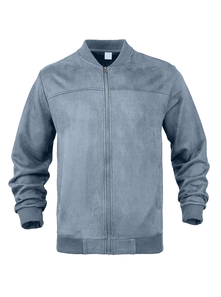 Men’s Suede Bomber Jacket