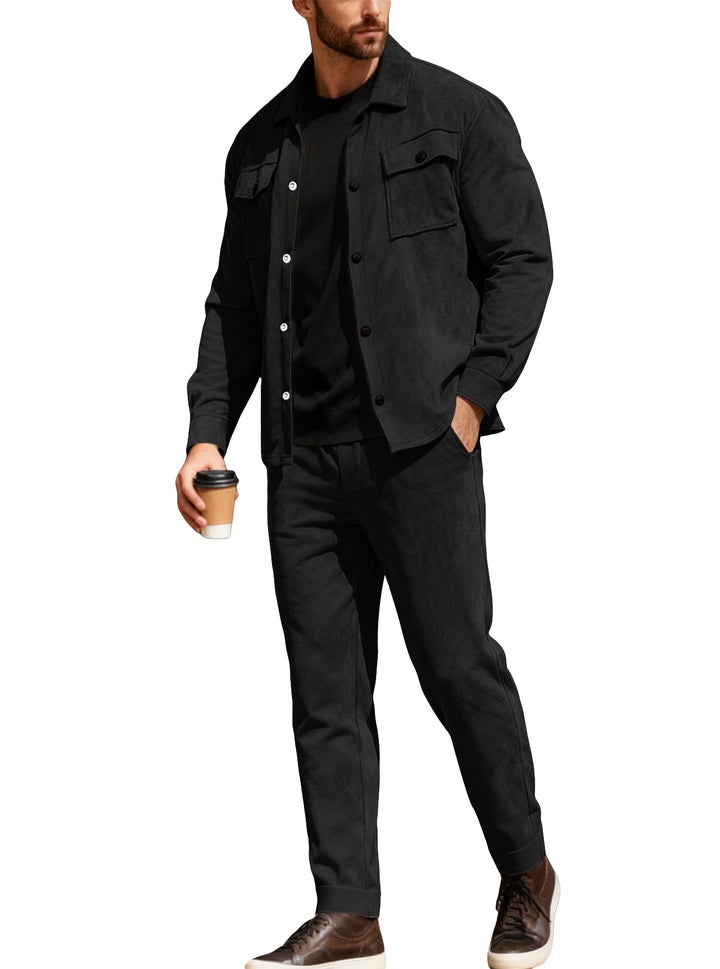 Men’s Cotton Utility Jacket &amp; Pants Set