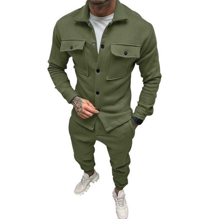 Men’s Cotton Corduroy Jacket &amp; Jogger Pants Set