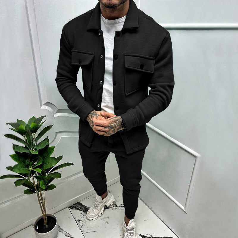 Men’s Cotton Corduroy Jacket &amp; Jogger Pants Set