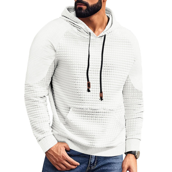 Men’s Textured Waffle-Knit Hoodie