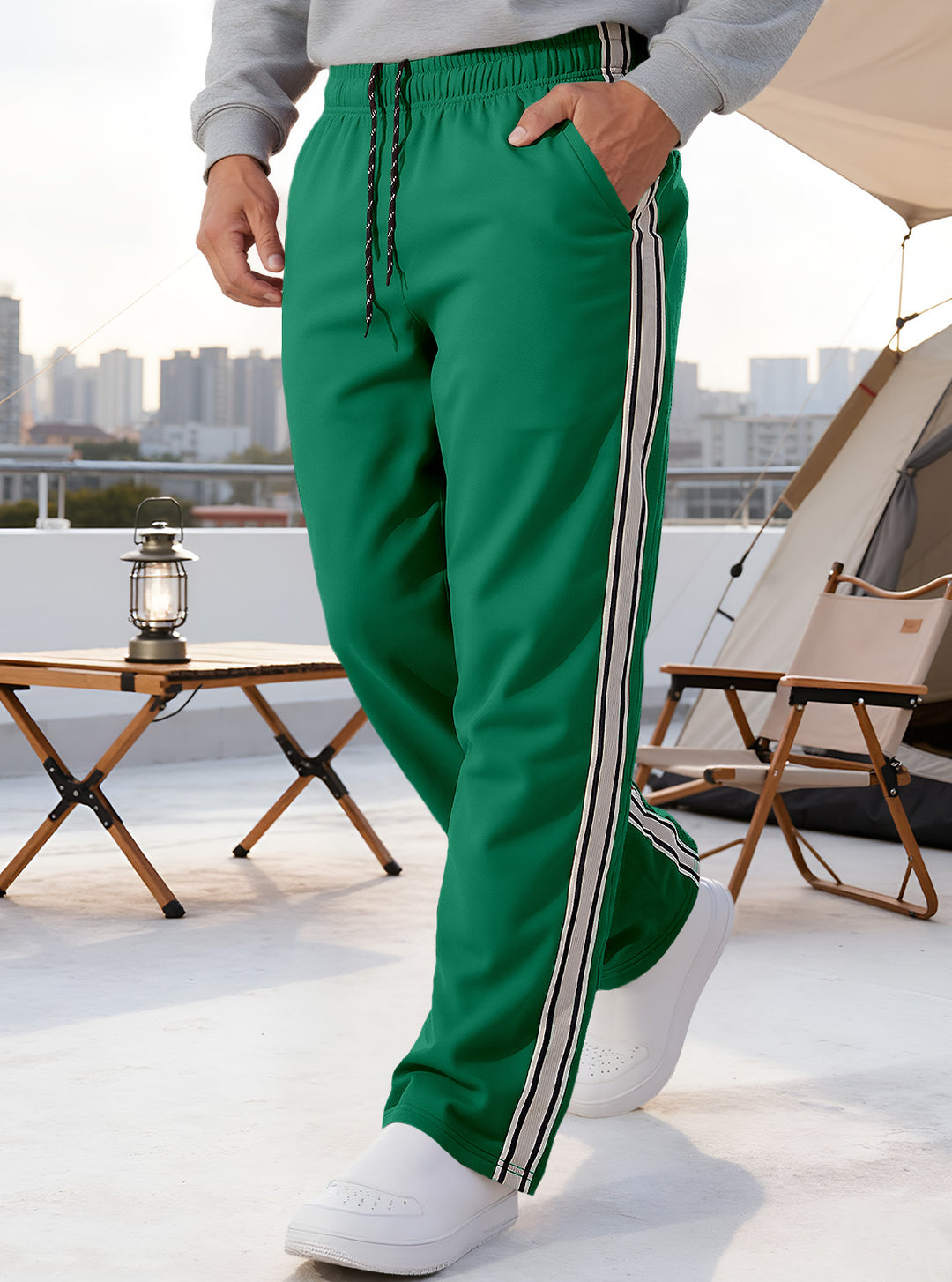 Men’s Retro Side-Stripe Track Pants