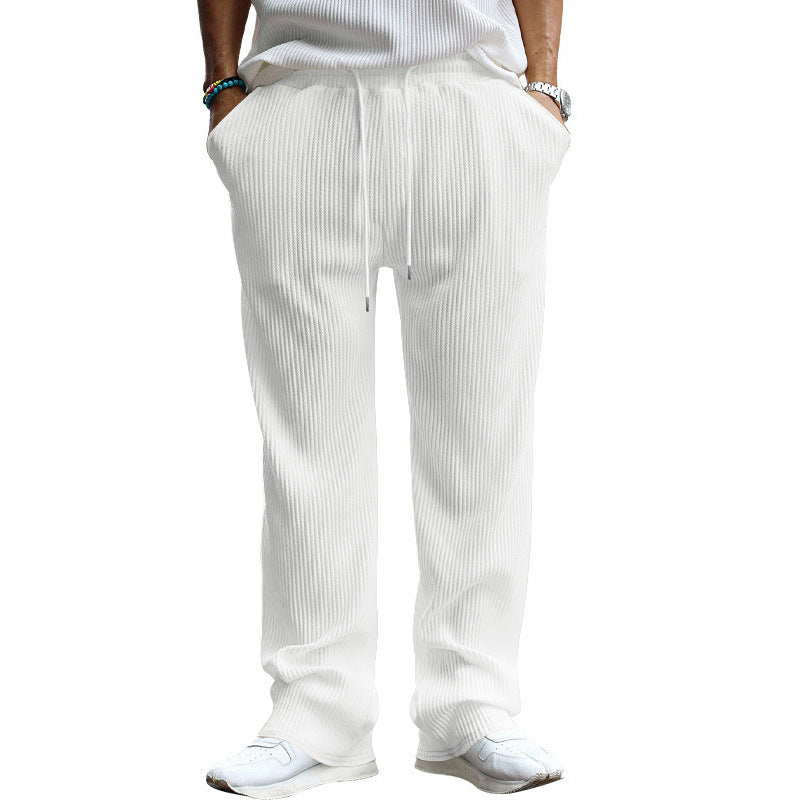 Men’s Pleated Relaxed Wide-Leg Pants