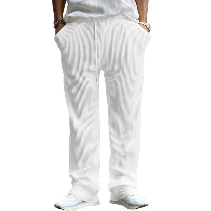 Men’s Pleated Relaxed Wide-Leg Pants