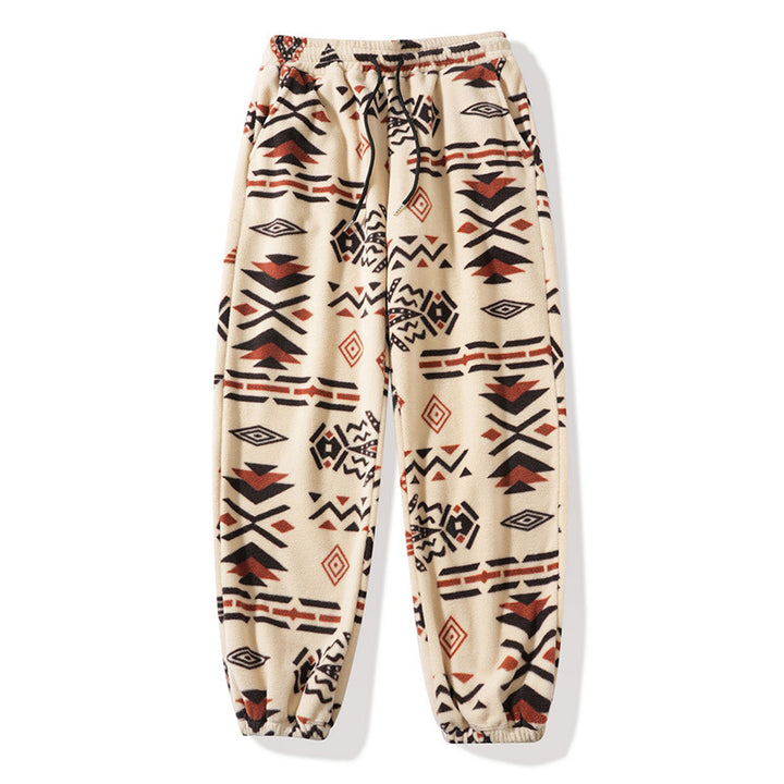 Men’s Southwestern Geometric Fleece Joggers
