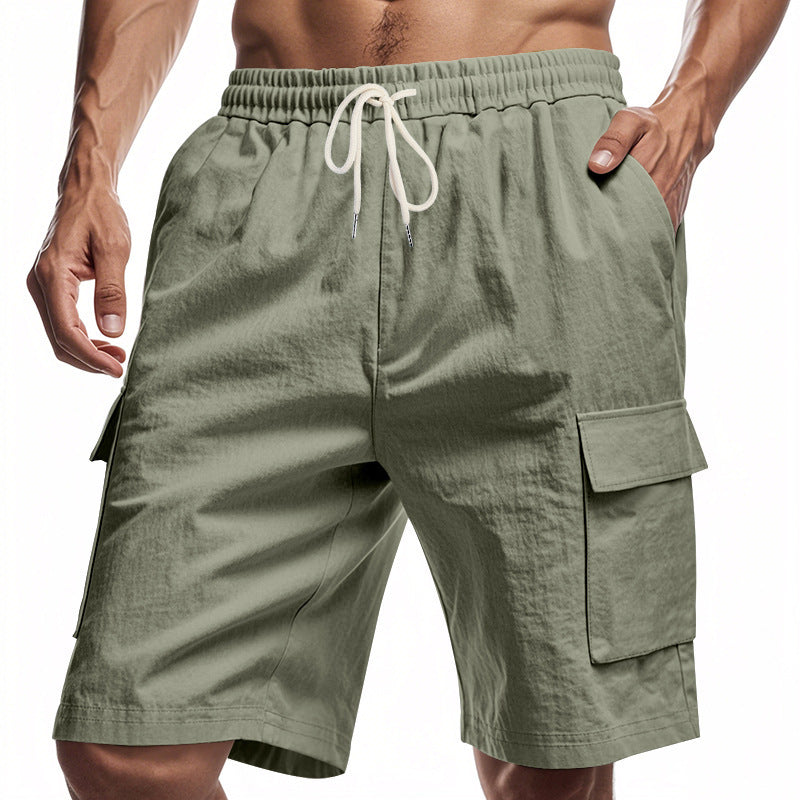 Men’s Relaxed Linen Cargo Shorts