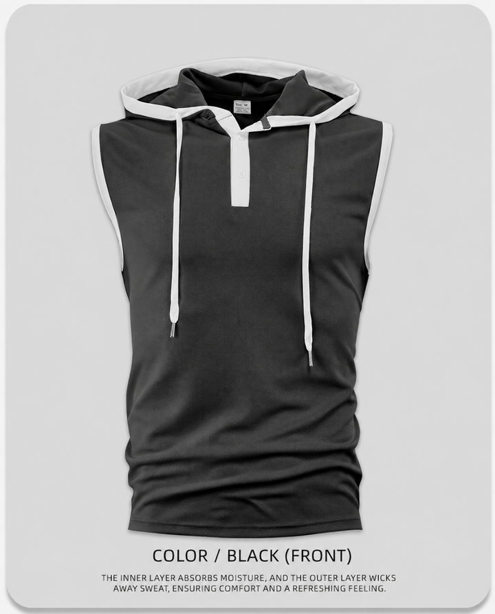 MEN’S HOODED PERFORMANCE TANK
