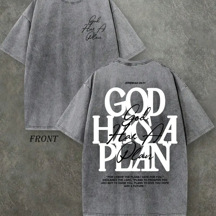 GOD HAS A PLAN VINTAGE TEE