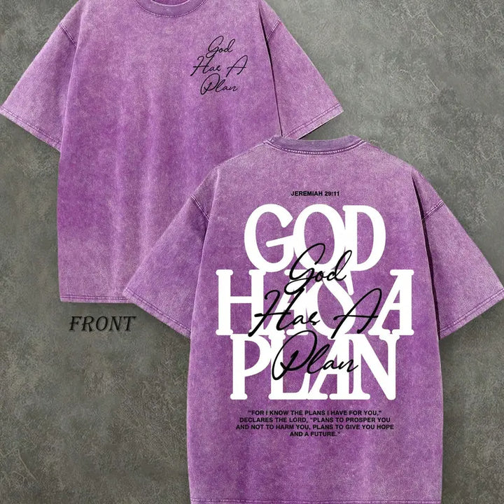 GOD HAS A PLAN VINTAGE TEE